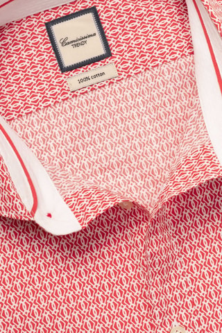 Chemise slim - Rouge