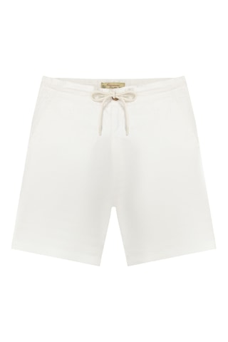 Bermuda en lin - Blanc