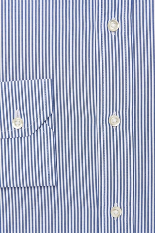 Chemise fitted - Blanc et bleu