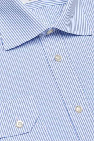 Chemise regular - Blanc et bleu