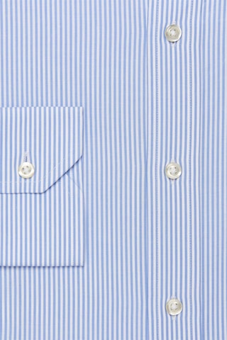 Chemise regular - Blanc et bleu