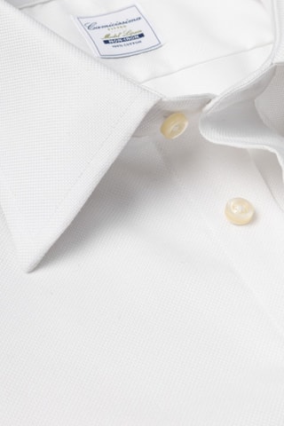 Chemise regular non repassable - 100% coton - Blanc