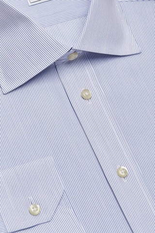 Chemise regular non repassable - 100% coton - Bleu
