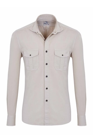 Chemise coupe dyed comfort - Marron