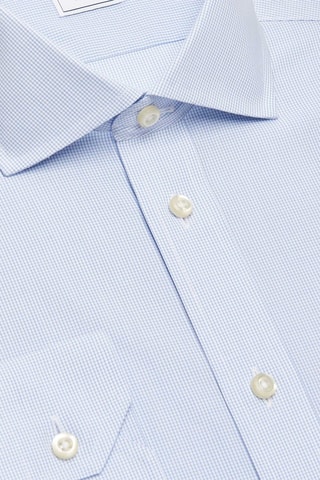 Chemise regular non repassable - 100% coton - Bleu