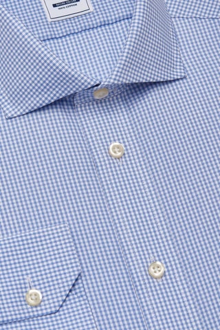 Chemise regular non repassable - 100% coton - Bleu