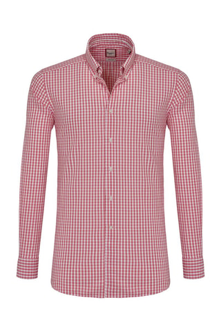 Chemise slim - Blanc et rouge