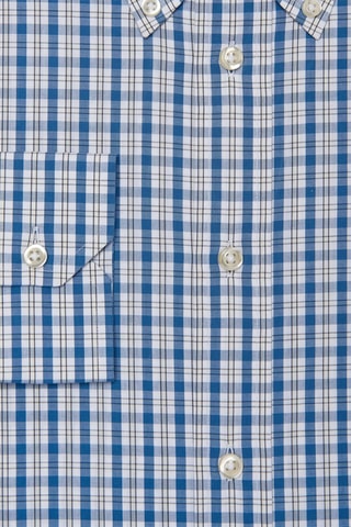 Chemise fitted - Blanc et bleu
