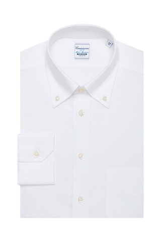 Chemise slim non repassable - 100% coton - Blanc