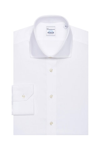 Chemise slim non repassable - 100% coton - Blanc