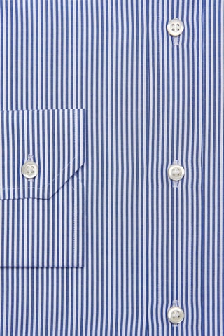 Chemise slim - Blanc et bleu