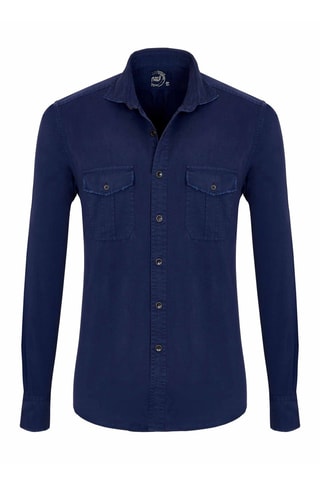 Chemise dyed comfort  nuit - Bleu