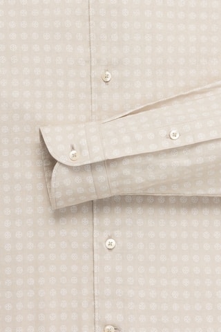 Chemise skinny en lin - Beige