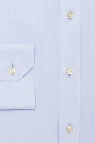Chemise regular non repassable - 100% coton - Bleu