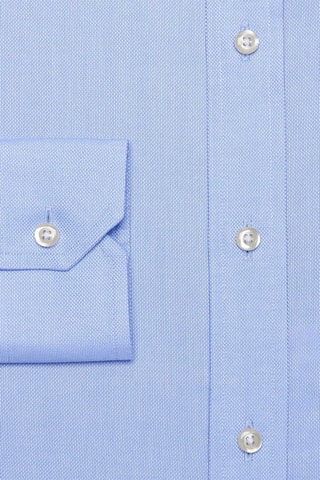Chemise slim non repassable - 100% coton - Bleu