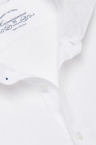 Chemise regular en lin - Blanc