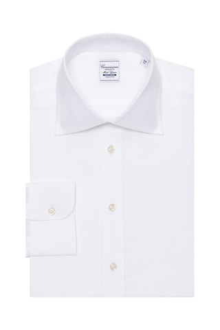 Chemise regular non repassable - 100% coton - Blanc