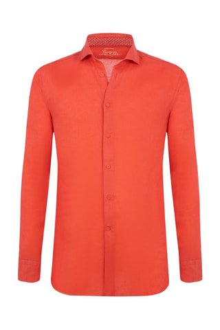 Chemise en lin - Rouge