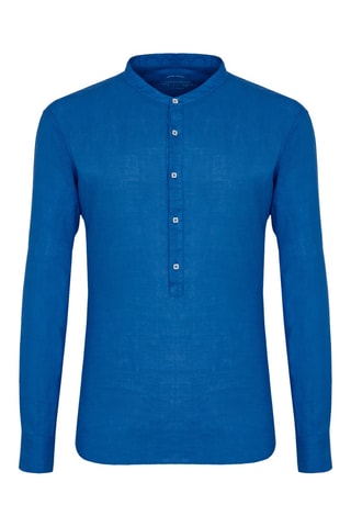 Chemise en lin - Bleu