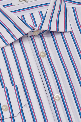 Chemise regular - Bleu et blanc