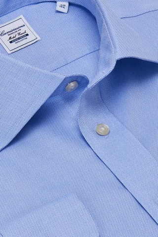 Chemise regular non repassable - 100% coton - Bleu