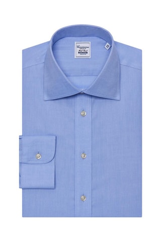 Chemise regular non repassable - 100% coton - Bleu