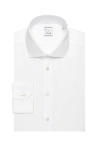 Chemise regular non repassable - 100% coton - Blanc