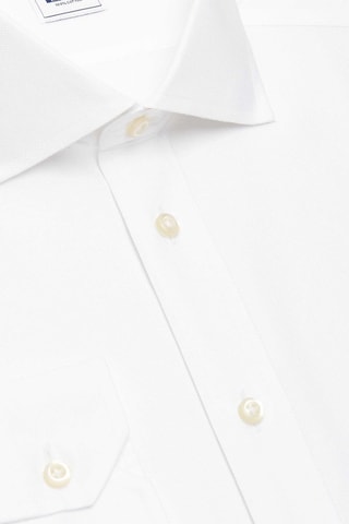 Chemise regular non repassable - 100% coton - Blanc