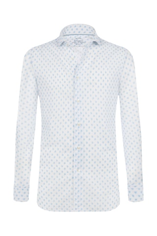 Chemise slim en lin - Blanc