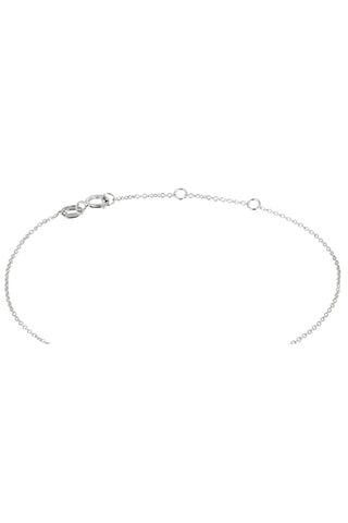 Bracelet - Argent, diamants et saphir