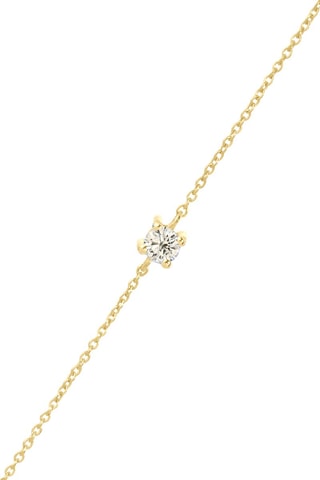 Bracelet - Argent plaqué or jaune et diamant