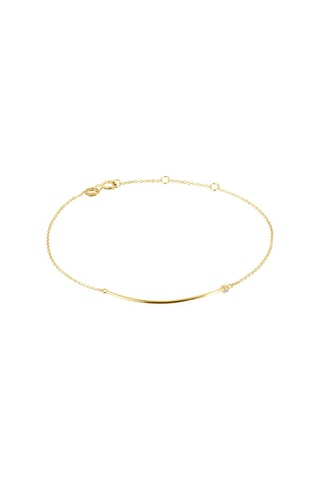 Bracelet - Argent plaqué or jaune et diamant