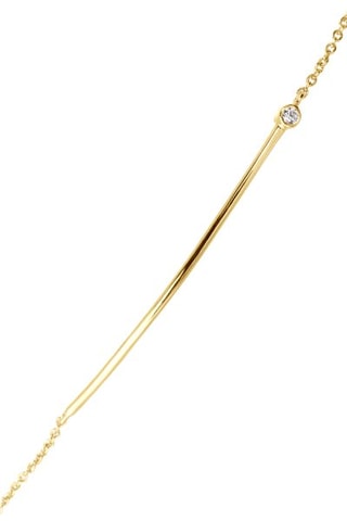 Bracelet - Argent plaqué or jaune et diamant
