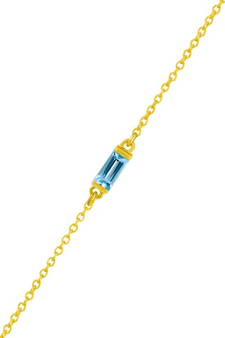 Bracelet - Argent plaqué or jaune et topaze