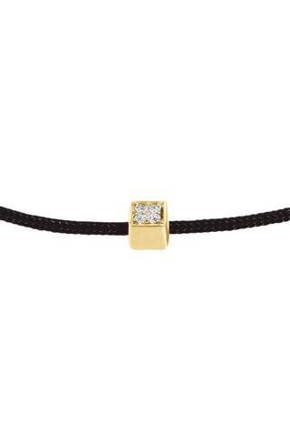 Bracelet - Argent plaqué or jaune et diamants