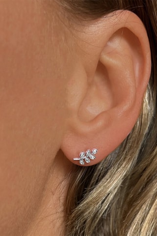 Boucles d’oreilles - Argent et diamants