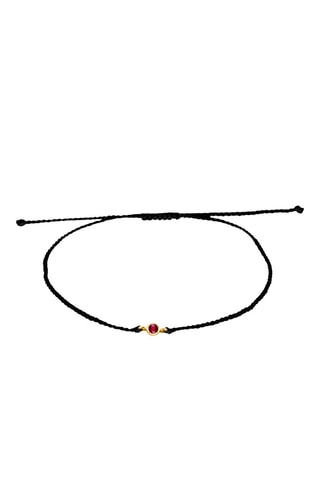 Bracelet – Argent plaqué or jaune et rubis