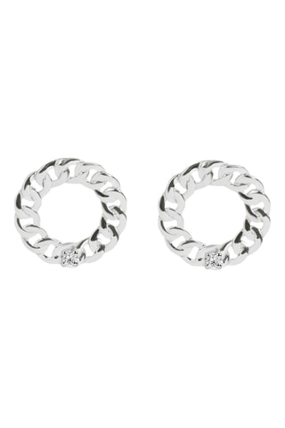 Boucles d'oreilles - Argent et diamants