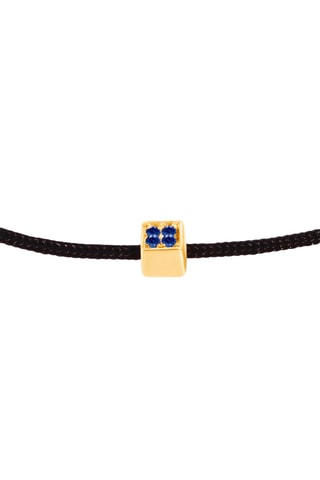 Bracelet - Argent plaqué or jaune et saphirs
