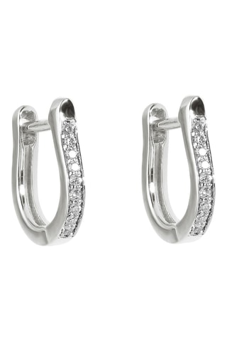 Créoles - Argent et diamants