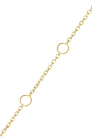 Bracelet - Argent plaqué or jaune et émeraude