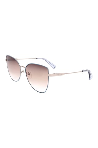 Lunettes de soleil femme - Catégorie 2 - Longchamp - Bleu, marron et doré