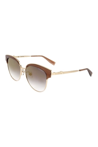 Lunettes de soleil femme - Catégorie 3 - Trussardi - Doré, gris et marron