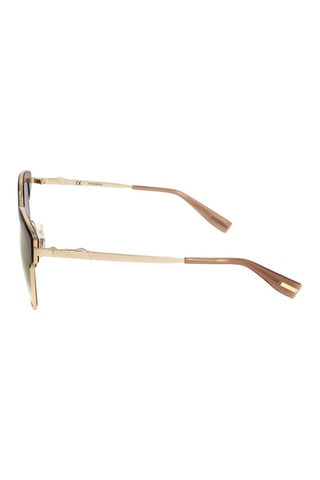 Lunettes de soleil femme - Catégorie 3 - Trussardi - Doré, gris et marron