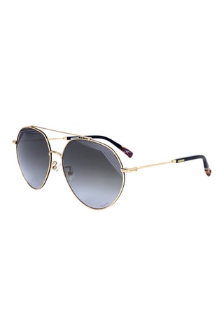 Lunettes de soleil femme - Catégorie 3 - Missoni - Noir, doré et gris