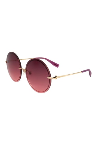Lunettes de soleil femme - Catégorie 3 - Trussardi - Doré et rouge