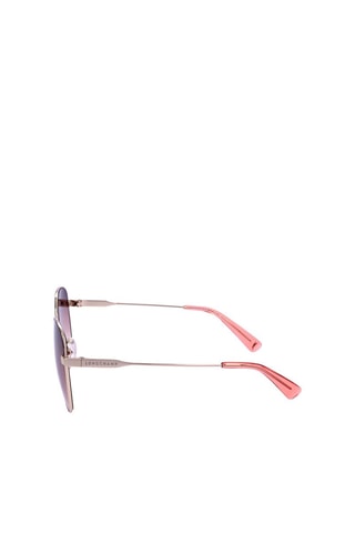 Lunettes de soleil femme - Catégorie 2 - Longchamp - Marron et doré