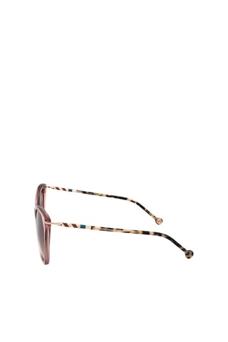 Lunettes de soleil femme - Catégorie 2 - Carolina Herrera - Beige et rose
