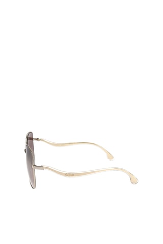 Lunettes de soleil femme - Catégorie 2 - Jimmy Choo - Doré et marron
