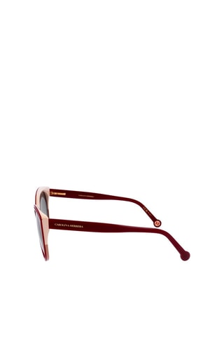 Lunettes de soleil femme - Catégorie 2 - Carolina Herrera - Rouge et marron